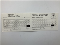 Mize, Elkington, Cink & Seven Others Signed 1999 Buick Invitational Official Scorecards