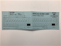 Mize, Elkington, Cink & Seven Others Signed 1999 Buick Invitational Official Scorecards