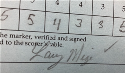 Mize, Elkington, Cink & Seven Others Signed 1999 Buick Invitational Official Scorecards
