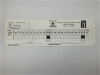 Sutton, Durant, Herron & Three Others Signed 1999 Motorola Western Open Official Scorecards