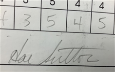 Sutton, Durant, Herron & Three Others Signed 1999 Motorola Western Open Official Scorecards