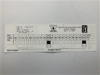 Sutton, Durant, Herron & Three Others Signed 1999 Motorola Western Open Official Scorecards