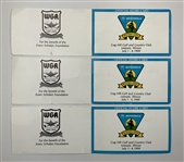 Sutton, Durant, Herron & Three Others Signed 1999 Motorola Western Open Official Scorecards