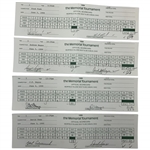 Toms, Magee, Funk & Five Others Signed 1999 Memorial Tournament Official Scorecards 