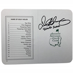 Rory Mcilroy Signed Augusta National Scorecard w/ Grand Slam Inscription JSA ALOA