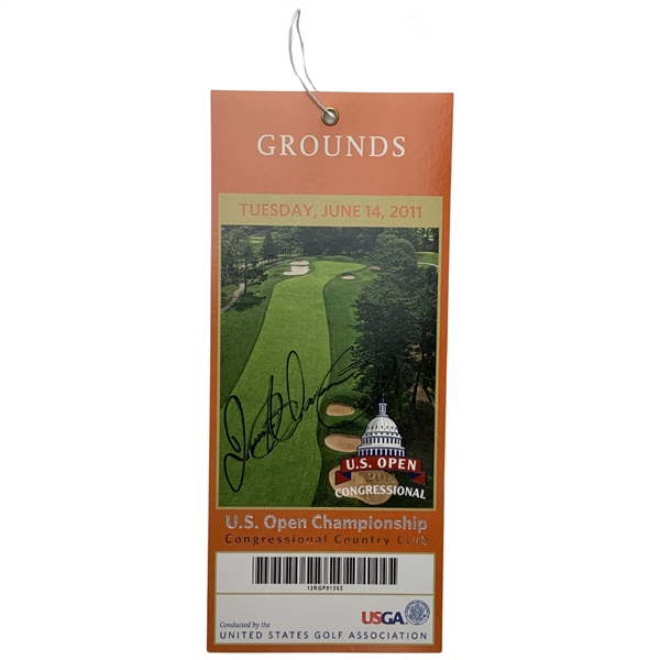 Rory Mcilroy Signed 2011 US Open at Congressional Tuesday Ticket JSA ALOA