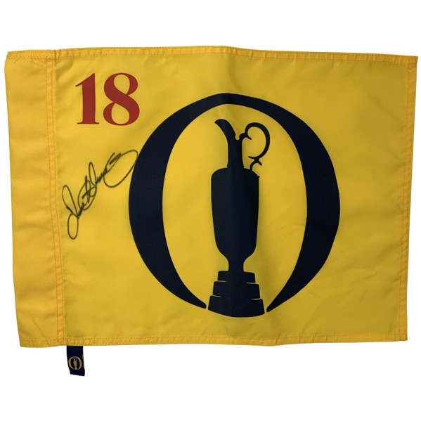 Rory Mcilroy Signed Undated Open Championship Flag JSA ALOA