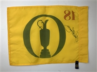 Rory Mcilroy Signed Undated Open Championship Flag JSA ALOA