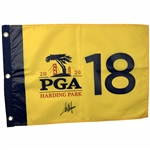 Colin Morikawa Signed 2020 PGA Championship at Harding Park Flag JSA ALOA