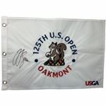 J.J. Spaun Signed Official USGA 125th U.S. Open Oakmont Country Club Golf Flag JSA ALOA