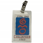 Tiger Woods Pro Debut 1996 GMO Volunteer Badge - Seldom Seen