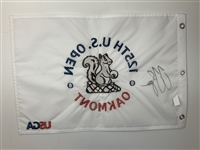 J.J. Spaun Signed Official USGA 125th U.S. Open Oakmont Country Club Golf Flag JSA ALOA