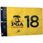 Colin Morikawa Signed 2020 PGA Championship at Harding Park Flag JSA ALOA
