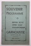 Walter Hagen Story First Edition Book & 1933 British Boys Open Programme