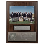 Gary Players 1991 Chrysler Cup International Team Gifted Plaque
