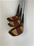 Three Tom Watson Ram 'WAT' Custom Handcrafted by Mario Persimmon Woods