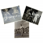 A Trio of Photographs and Ephemera Relating to Golfer Gene Sarazen Including Signed Portrait JSA ALOA