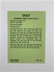 A Collection of Six Signed 1991-1992 Pro Set and Fax Pax Golf Trading Cards JSA ALOA