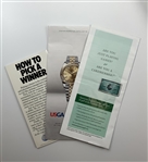 A Collection of Golf Tournament Memorabilia Including U.S. Open, Masters, and Memorial Tournament Ephemera