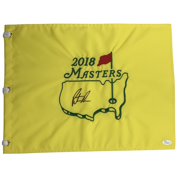 Patrick Reed Signed 2018 Masters Tournament Embroidered Flag JSA #U93525