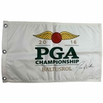 Jimmy Walker Signed 2016 PGA Championship at Baltusrol Flag JSA ALOA