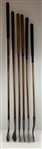 Six Antique Hickory-Shafted Golf Clubs by Tom Stewart w/ Tom Morris, and Harry Vardon Models