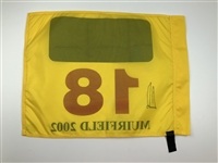Ernie Els Signed 2002 Open Championship at Muirfield Flag JSA ALOA