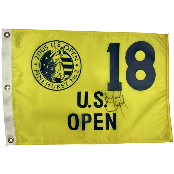 Michael Campbell Signed 2005 U.S. Open at Pinehurst No. 2 Flag JSA ALOA