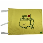 Mike Weir Signed 2003 Masters Tournament Embroidered Flag JSA ALOA