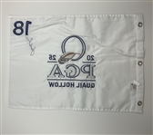 Jordan Spieth Signed 2025 PGA Championship at Quail Hollow Flag JSA ALOA