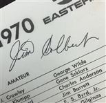 Jack Nicklaus Signed 1970 IVB-Philadelphia Golf Classic Pairing Sheet w/ Colbert JSA ALOA