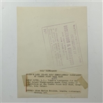 Two 1920s Golf Items Featuring Marion Hollins Original Press Photo and Multi-Signed Autograph Card JSA ALOA