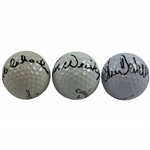 Goalby, Weiskopf & Baker- Finch Signed Golf Balls JSA ALOA