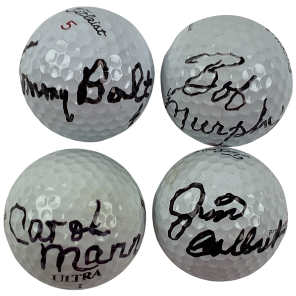 Colbert, Mann, Murphy & Bolt Signed Golf Balls JSA ALOA