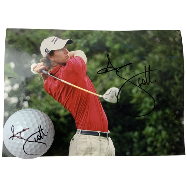 Two Adam Scott Autographed PGA Tour Memorabilia Items JSA ALOA