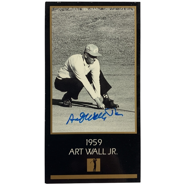 Art Wall Jr. Signed 1993 Grand Slam Ventures Champions of Golf Card JSA ALOA