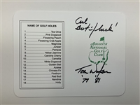 Xander, Thomas, Watson, Player & 3 More Signed ANGC Scorecards JSA ALOA