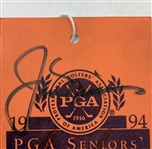Nicklaus, Player & Floyd Signed 1994 Senior PGA Championship Wednesday Ticket JSA ALOA