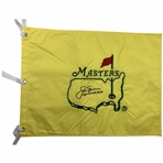 Jack Nicklaus Signed Undated Masters Embroidered Flag w/Years Won JSA ALOA