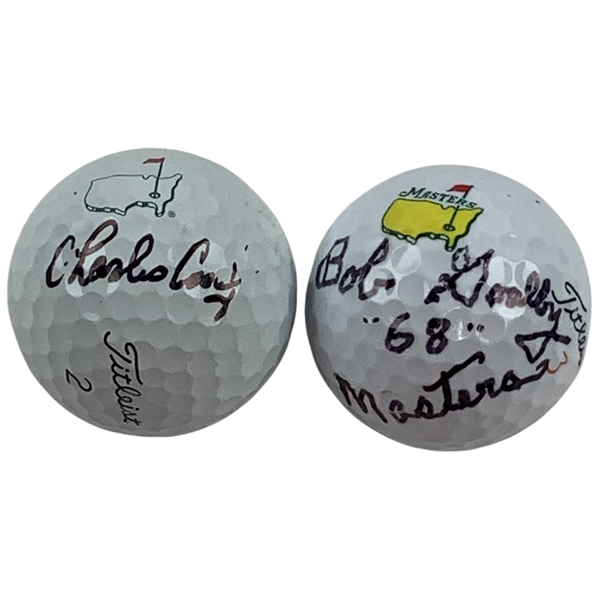 Goalby & Coody Signed Masters Logo Golf Balls JSA ALOA