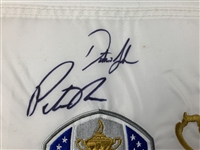 USA Team Signed 2016 Ryder Cup Hazeltine National Golf Club Variant Flag JSA ALOA