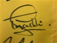 Rory & Six (6) Champs Signed 2012 Open Championship Royal Lytham & St Annes Flag JSA ALOA