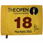 Phil Mickelson Signed 2013 Open Championship Muirfield Flag JSA ALOA