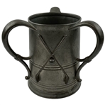 1899 Pewter Three-Handled Brae-Burn Golf Club Trophy 