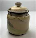 Stunning 1920's Hand Painted Nippon Humidor w/ Golf Bag & Clubs