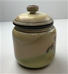 Stunning 1920's Hand Painted Nippon Humidor w/ Golf Bag & Clubs