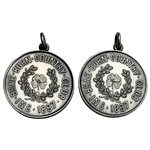 Two (2) 1911 Brae Burn Country Club Sterling Silver Golf Prize Medals 
