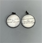 Two (2) 1911 Brae Burn Country Club Sterling Silver Golf Prize Medals 