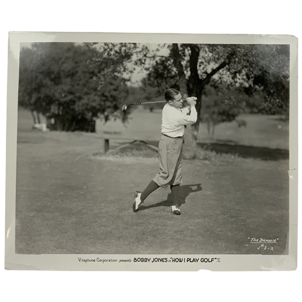 c.1930 Bobby Jones How I Play Golf Short Films Post-Swing Original Promotional Photograph