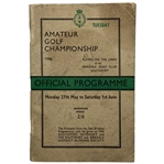 1946 Amateur Golf Championship Official Program Birkdale Golf Club - Rare
